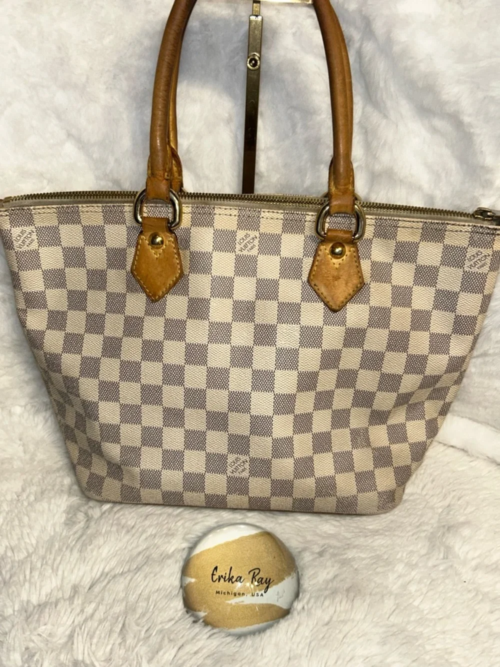 Louis Vuitton‎ Damier Azur Saleya PM